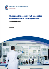 Summary Audit Report - Managing the security risks associated with chemicals of a security concern