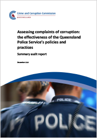 Audit reports - assessing complaints of corruption relating to police