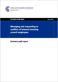 audit report - conflict of interests involving council employees