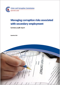 Audit report - managing corruption risks associated with secondary employment
