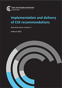 COI quarterly report number 2