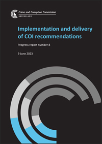 Implementation and delivery of COI recommendations - Quarterly report number 3