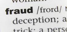 Fraud word in dictionary 