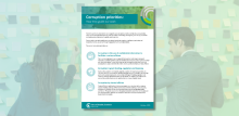 Corruption priorities factsheet cover image